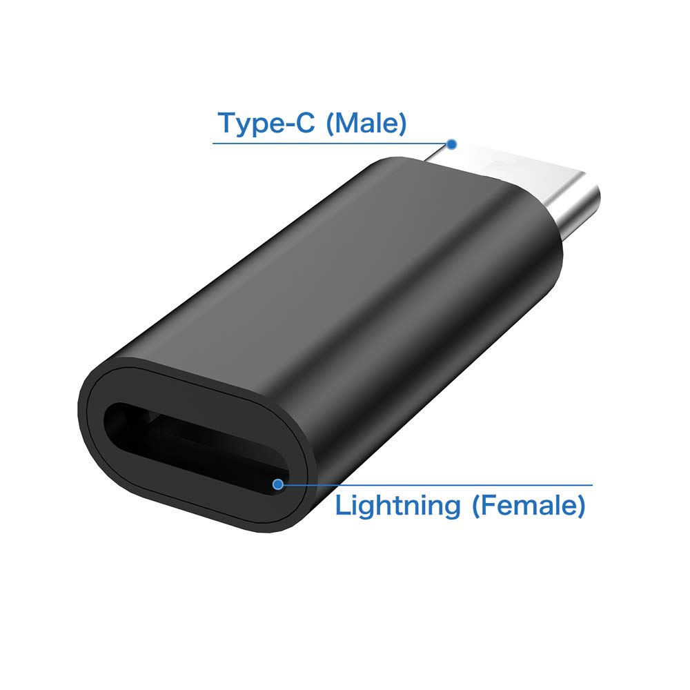 (Paquet de 2) connecteur adaptateur Lightning femelle vers USB-C mâle (Paquet de 2) connecteur adaptateur Lightning femelle vers USB-C mâle